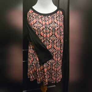 NWT Tribal print top blouse